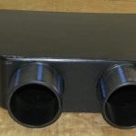 PE directional air flow chute with ports