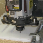 Router cutting HDPE