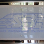 V8 Super Car Plaque (Satin Ice and Mirror Acrylic)