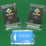 Acrylic business card holders